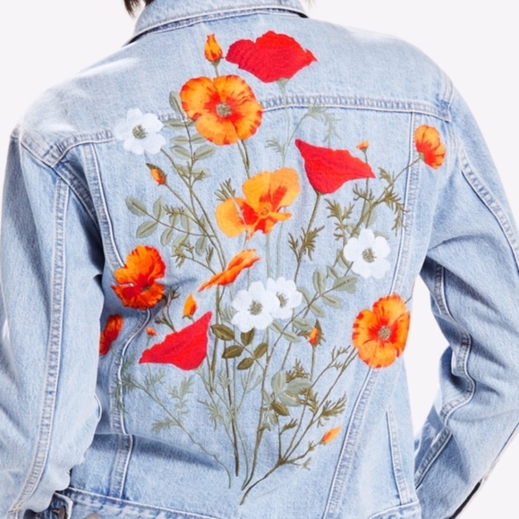 *ONLY 1 LEFT* NWT Levi's | Wildflower Denim Jacket - Picture 5 of 5